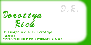 dorottya rick business card